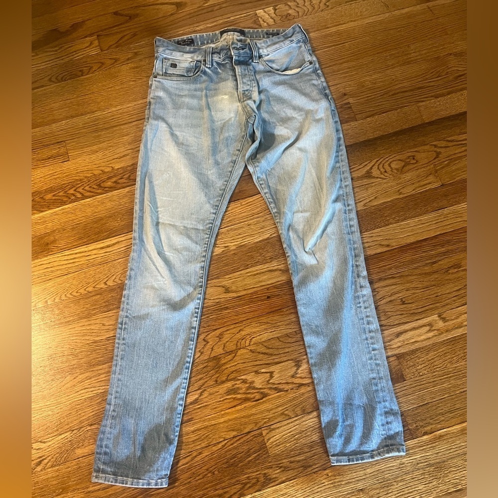 Scotch & Soda Sky Blue Skinny Jeans